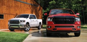 Red and White 2020 Ram Truck Models