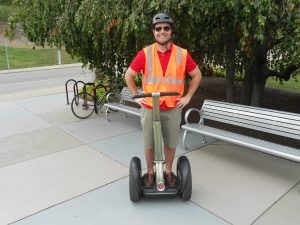 Man doing segway tour