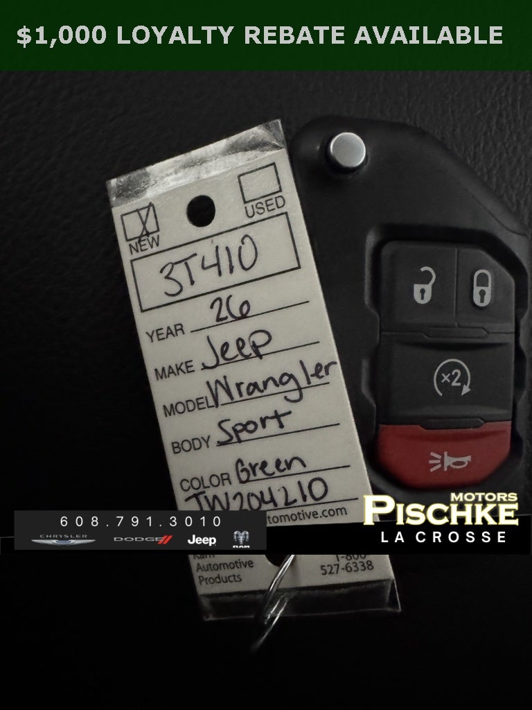 2026 Jeep Wrangler WRANGLER 4-DOOR WILLYS