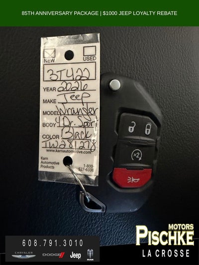 2026 Jeep Wrangler WRANGLER 4-DOOR 85TH ANNIVERSARY EDITION