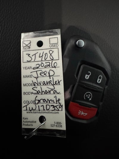 2026 Jeep Wrangler WRANGLER 4-DOOR SAHARA