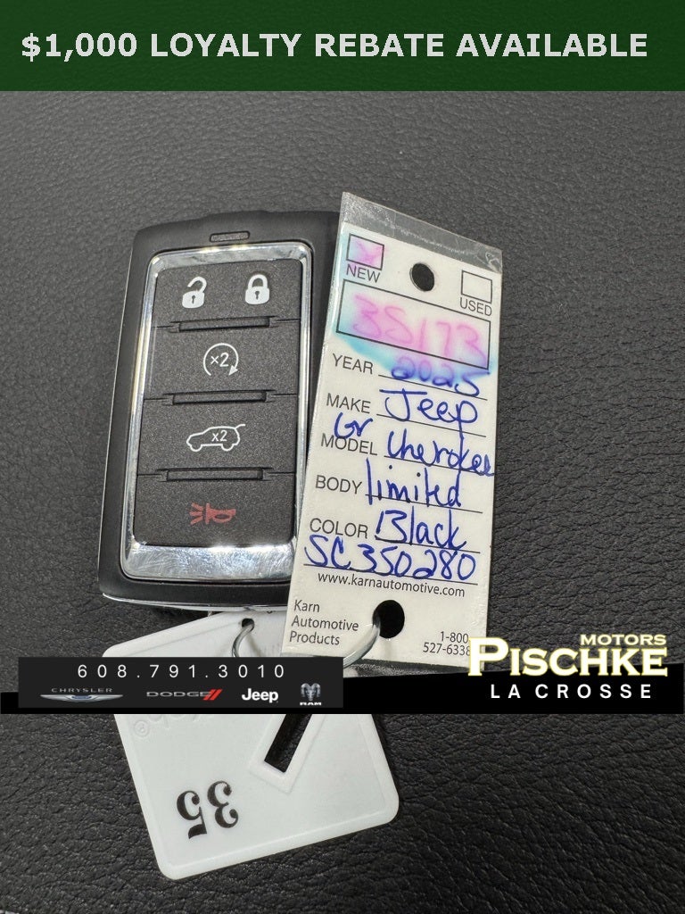 2025 Jeep Grand Cherokee GRAND CHEROKEE LIMITED 4X4