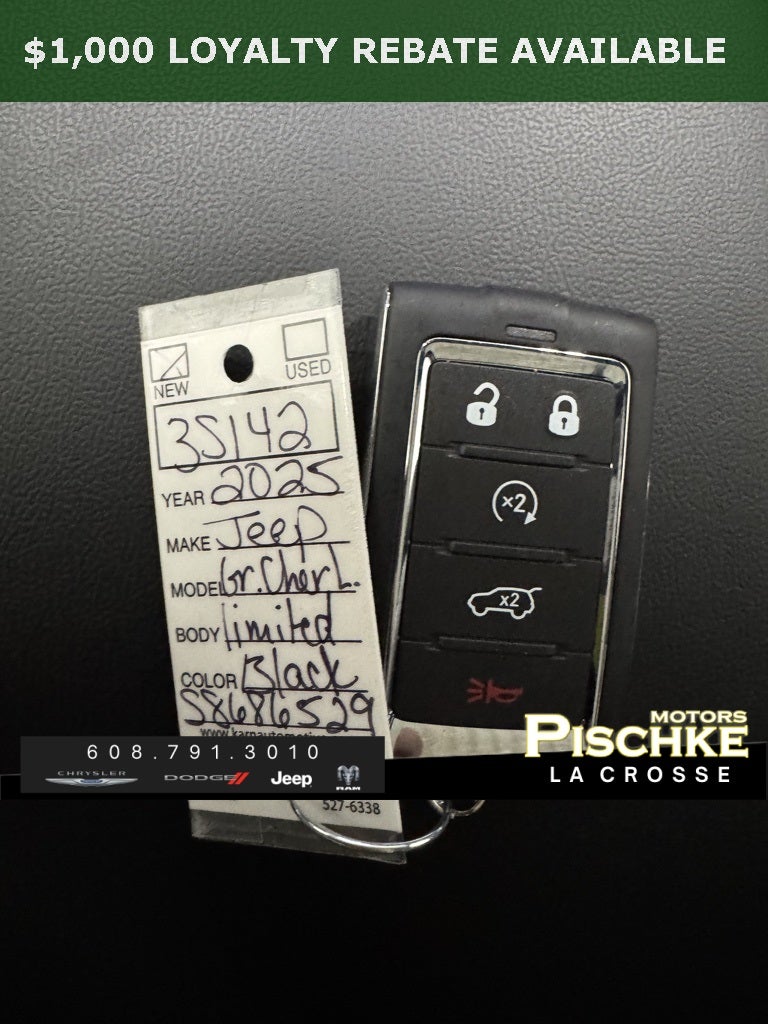 2025 Jeep Grand Cherokee GRAND CHEROKEE L LIMITED 4X4