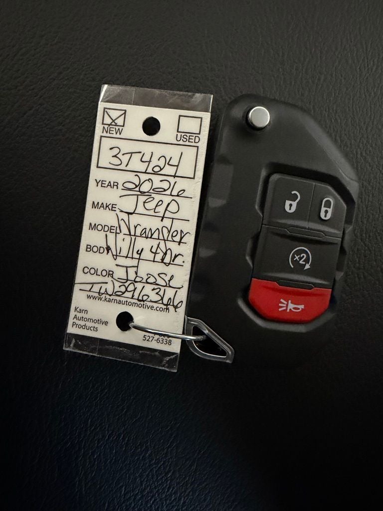 2026 Jeep Wrangler WRANGLER 4-DOOR WILLYS