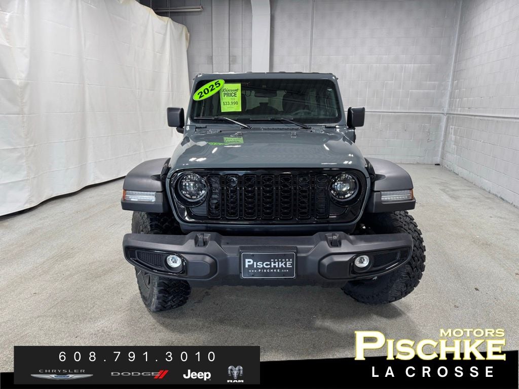 Used 2025 Jeep Wrangler 4xe Willys 4XE with VIN 1C4RJXN67SW577439 for sale in La Crosse, WI