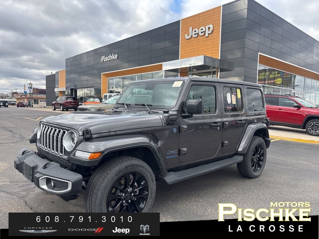 Used 2025 Jeep Wrangler 4xe Sahara 4XE with VIN 1C4RJXP67SW578376 for sale in La Crosse, WI