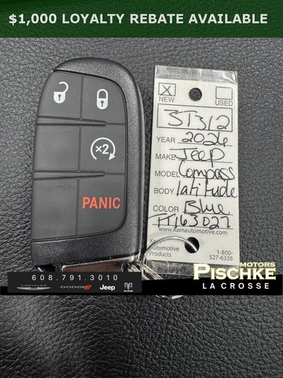 2026 Jeep Compass COMPASS LATITUDE ALTITUDE 4X4