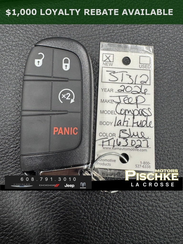 2026 Jeep Compass COMPASS LATITUDE ALTITUDE 4X4