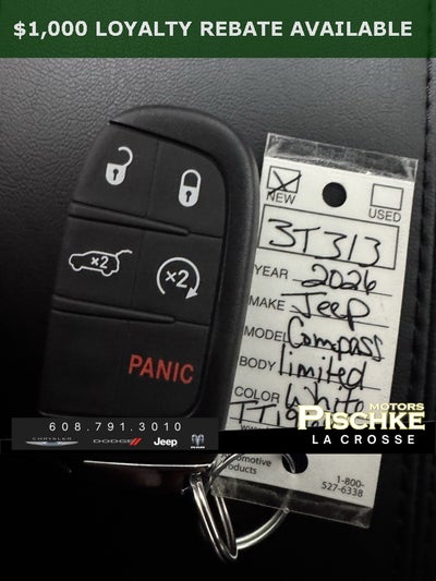 2026 Jeep Compass COMPASS LIMITED 4X4