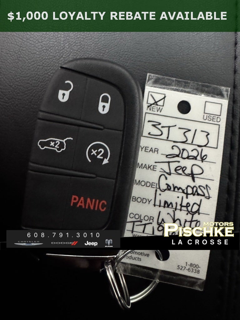 2026 Jeep Compass COMPASS LIMITED 4X4