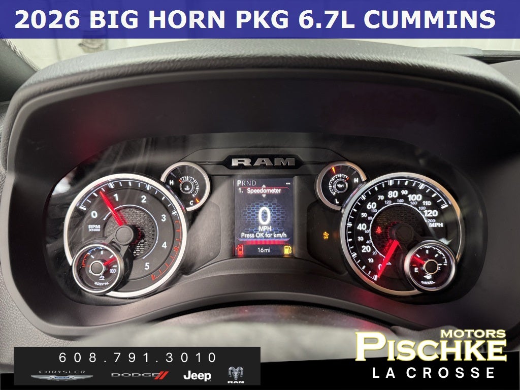 2026 RAM Ram 2500 RAM 2500 BIG HORN CREW CAB 4X4 6'4' BOX