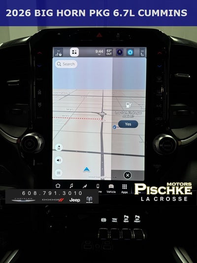 2026 RAM Ram 2500 RAM 2500 BIG HORN CREW CAB 4X4 6'4' BOX