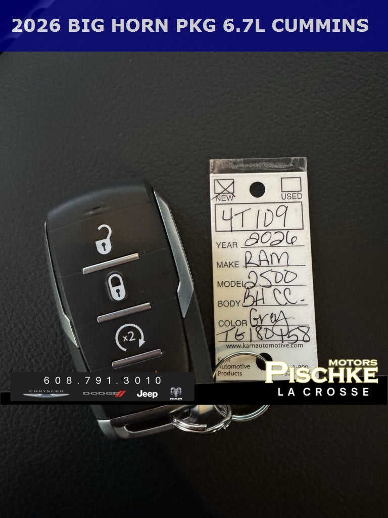 2026 RAM Ram 2500 RAM 2500 BIG HORN CREW CAB 4X4 6'4' BOX