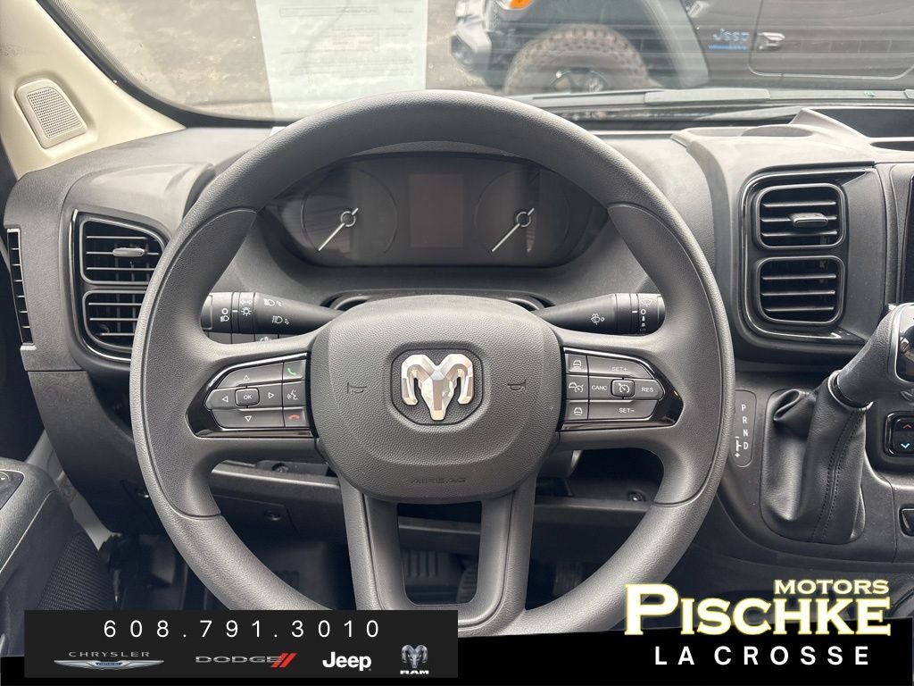 2025 RAM ProMaster 2500 Cargo Van Tradesman High Roof 159' WB w/Pass Seat