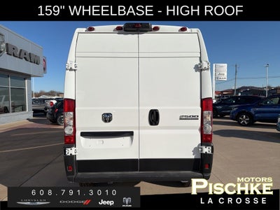 2025 RAM ProMaster 2500 Cargo Van Tradesman High Roof 159' WB w/Pass Seat