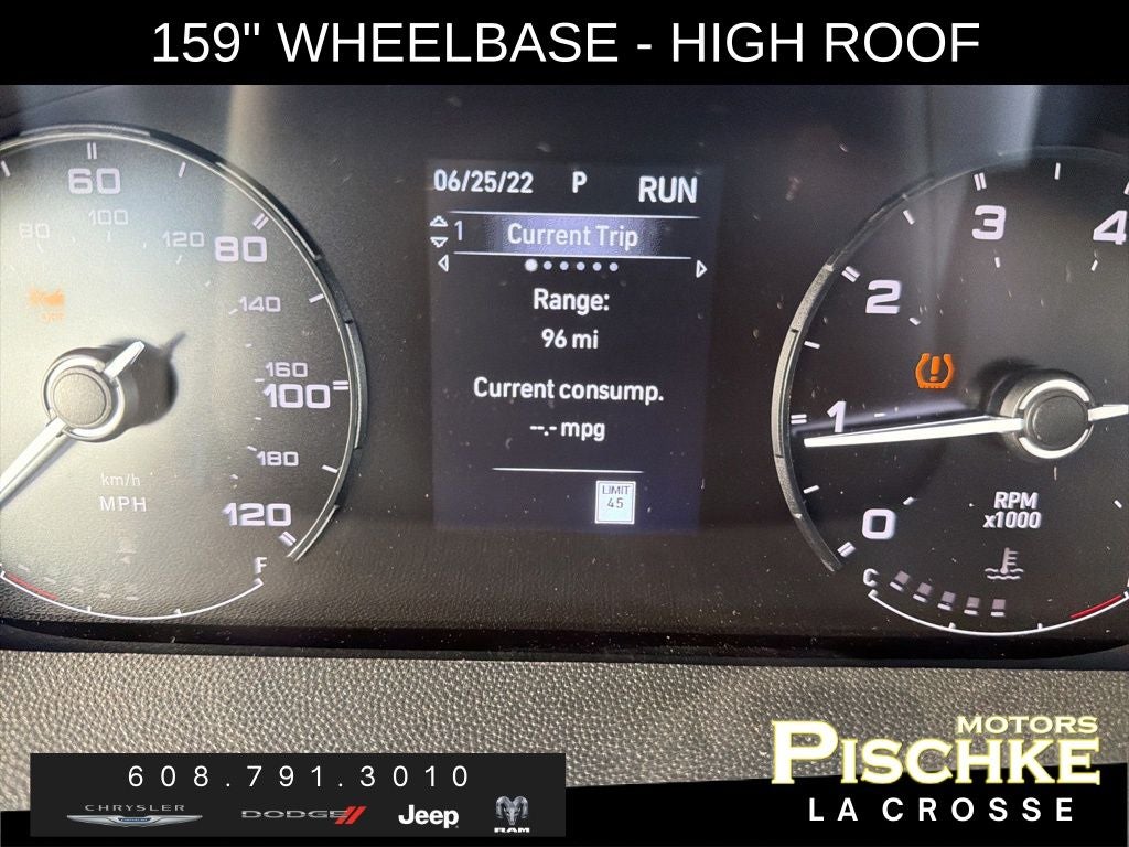 2025 RAM ProMaster 2500 Cargo Van Tradesman High Roof 159' WB w/Pass Seat