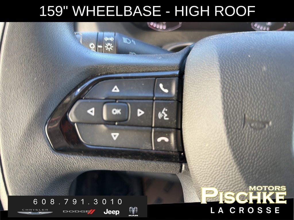 2025 RAM ProMaster 2500 Cargo Van Tradesman High Roof 159' WB w/Pass Seat