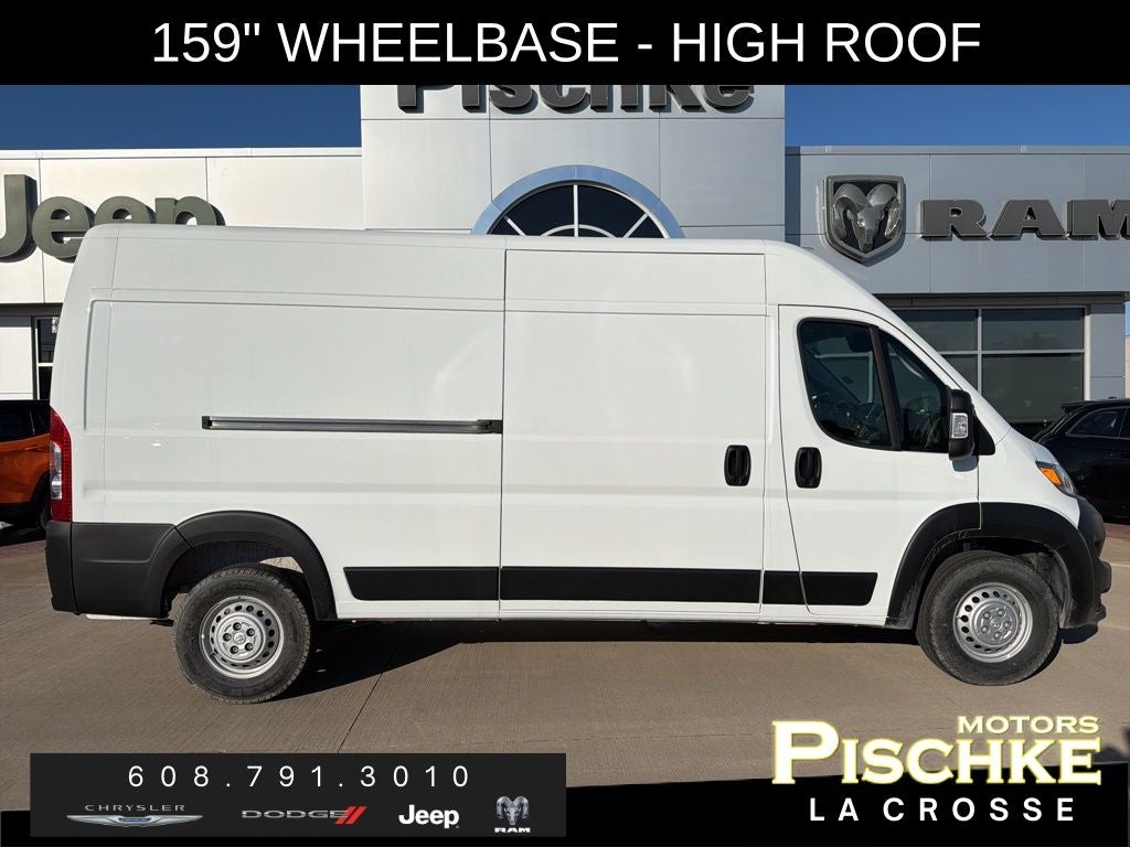 2025 RAM ProMaster 2500 Cargo Van Tradesman High Roof 159' WB w/Pass Seat