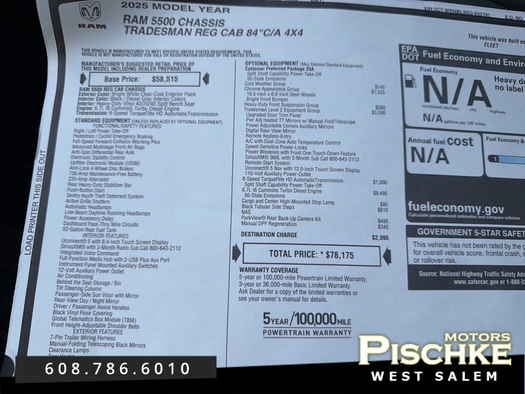 2025 RAM 5500 Chassis Tradesman/Big Horn