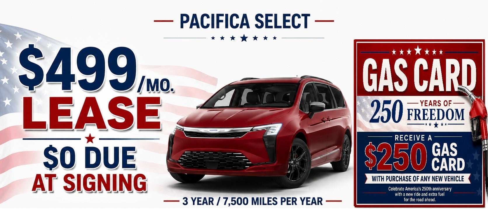 2026 Chrysler Pacifica Select lease special in La Crosse WI 